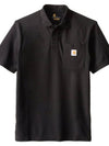 Polo short sleeve t shirt black K570 001 - CARHARTT - BALAAN 3