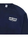 Sports Logo Crew Neck Sweatshirt Navy - SPORTY & RICH - BALAAN 4