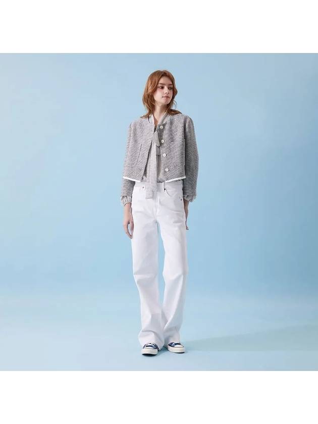 Linen round short jacket 012 - VOYONN - BALAAN 4