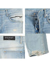 Destroyed Slim Biker Jeans Blue - BALMAIN - BALAAN 9