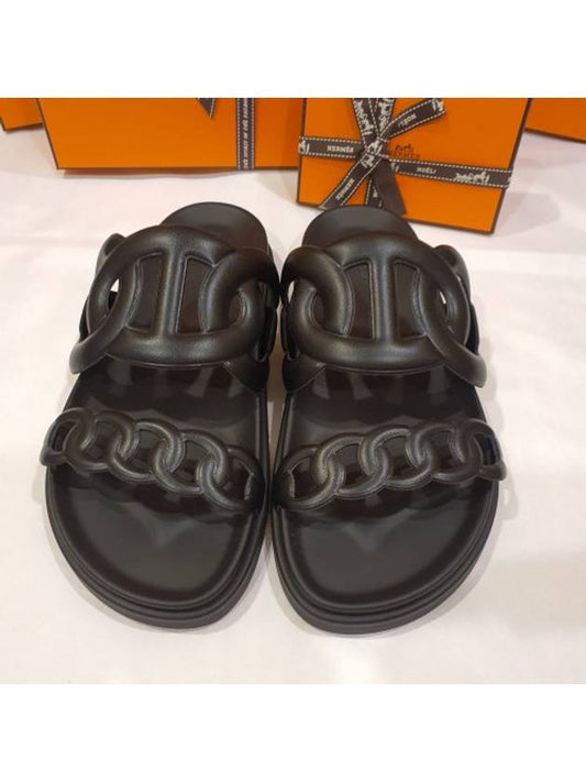 Extra Sandals Noir - HERMES - BALAAN 2