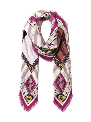 Wool Silk Shawl Women Scarf - FENDI - BALAAN 1