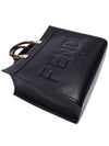 Sunshine Logo Medium Tote Bag Black - FENDI - BALAAN 6