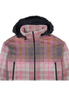 Check Hooded Jacket Pink - DIOR - BALAAN 4