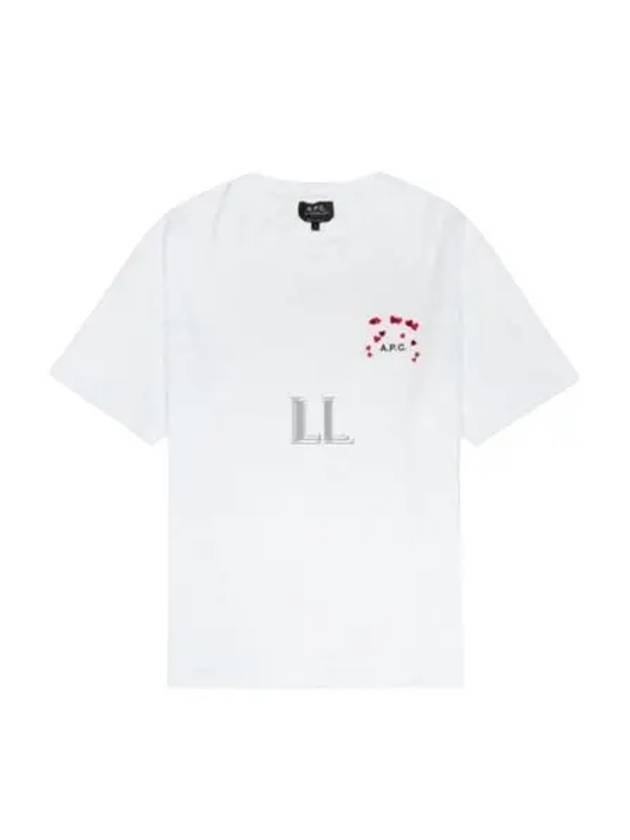 Heart Logo Cotton Short Sleeve T-Shirt White - A.P.C. - BALAAN 2