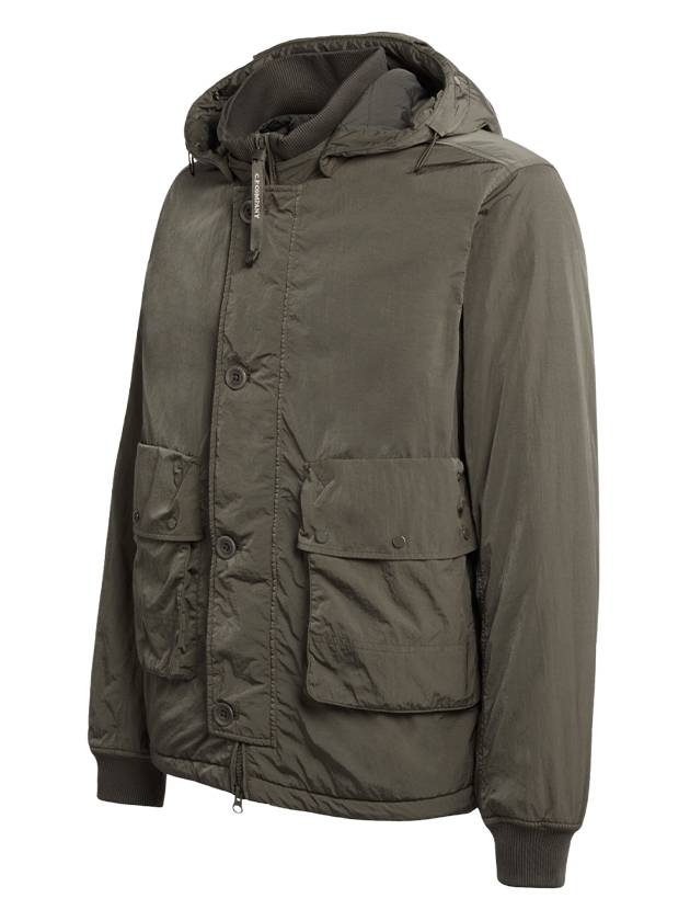 Chrome R Goggles Hooded Jacket Olive - CP COMPANY - BALAAN 3