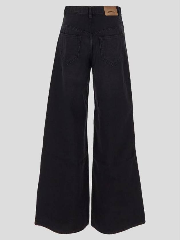 Denim Straight Pants PA0052FAB1H06I01BK Black - ISABEL MARANT - BALAAN 3