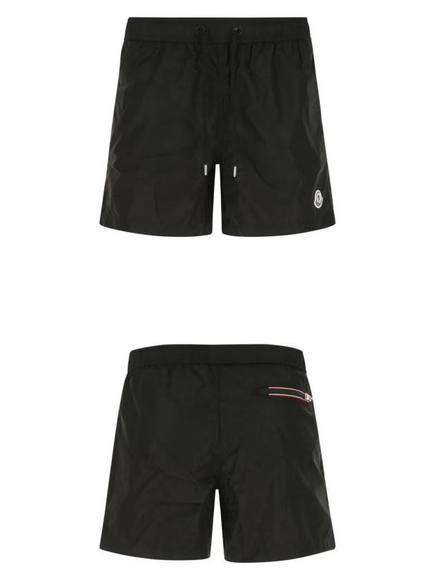 Logo Patch Swim Shorts Black - MONCLER - BALAAN 5