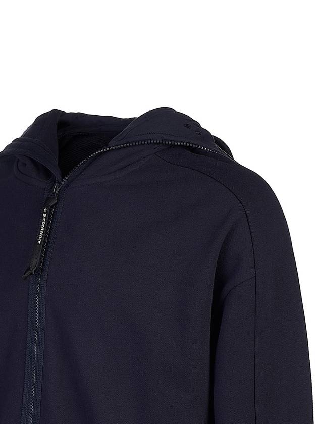 Goggles Diagonal Raised Fleece Hooded Jacket Navy - CP COMPANY - BALAAN 6