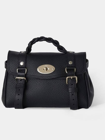 Alexa Heavy Grain Mini Tote Bag Black - MULBERRY - BALAAN 2