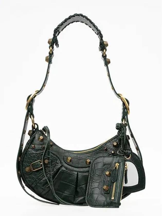 Le Cagole XS Shoulder Bag Dark Green - BALENCIAGA - BALAAN 2