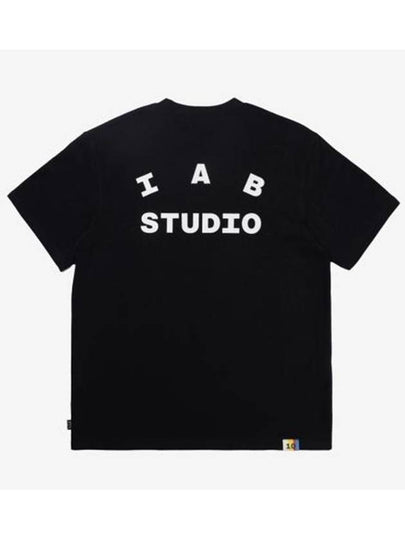 Logo Short Sleeve T Shirt Black - IAB STUDIO - BALAAN 2