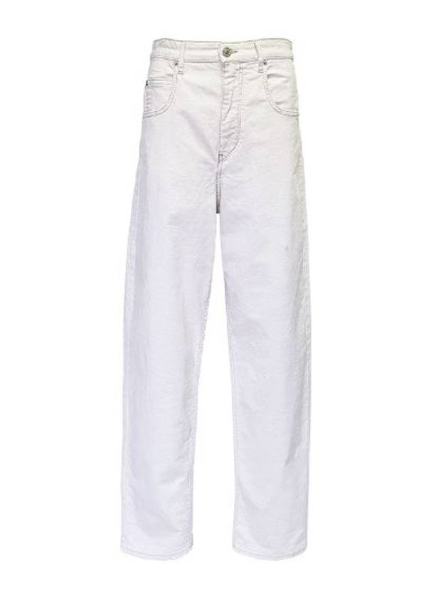 Women's Oatmeal Straight Pants - ISABEL MARANT - BALAAN 1