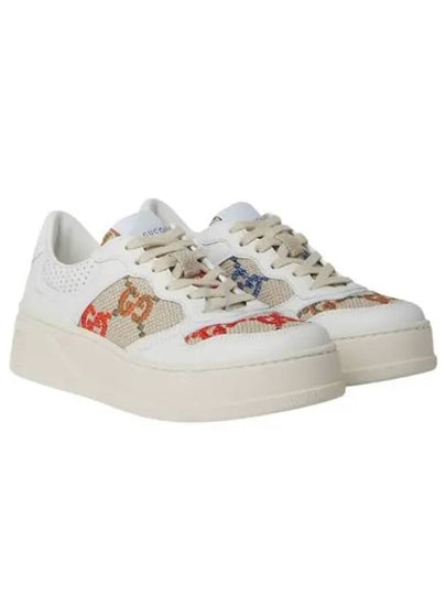 GG Embroider Low Top Sneakers White - GUCCI - BALAAN 2