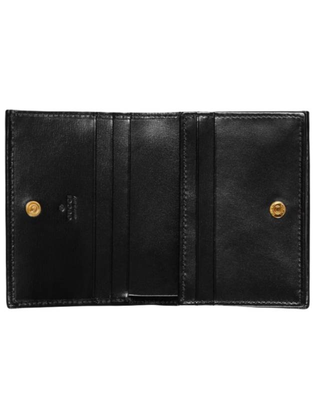 Horsebit 1955 Bi-Fold Card Wallet Black - GUCCI - BALAAN 3