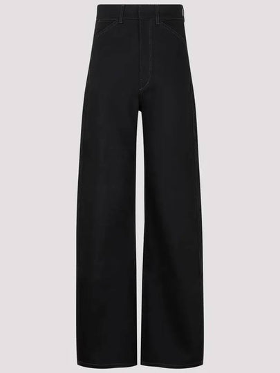 High Waist Curved Jeans Black - LEMAIRE - BALAAN 2