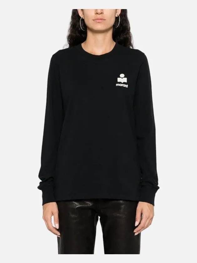 Women s Logo Black Long Sleeve T Shirt TS0132FA A3N59E 01BK - ISABEL MARANT - BALAAN 2