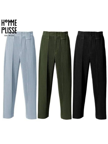 Homme Plissé Pants Tailored Pants JF142 - ISSEY MIYAKE - BALAAN 1