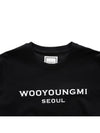 Front Seoul Logo Short Sleeve T-Shirt Black - WOOYOUNGMI - BALAAN 5