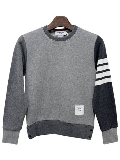 4 Bar Striped Knit Top Grey - THOM BROWNE - BALAAN 2