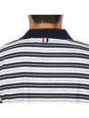 logo patch striped polo shirt MJP191AJ0120 - THOM BROWNE - BALAAN 7