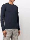 Wappen Patch Crew Neck Knit Top Navy - STONE ISLAND - BALAAN 4