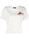 Embroidery Logo Short Sleeve T-Shirt White - A.P.C. - BALAAN 1