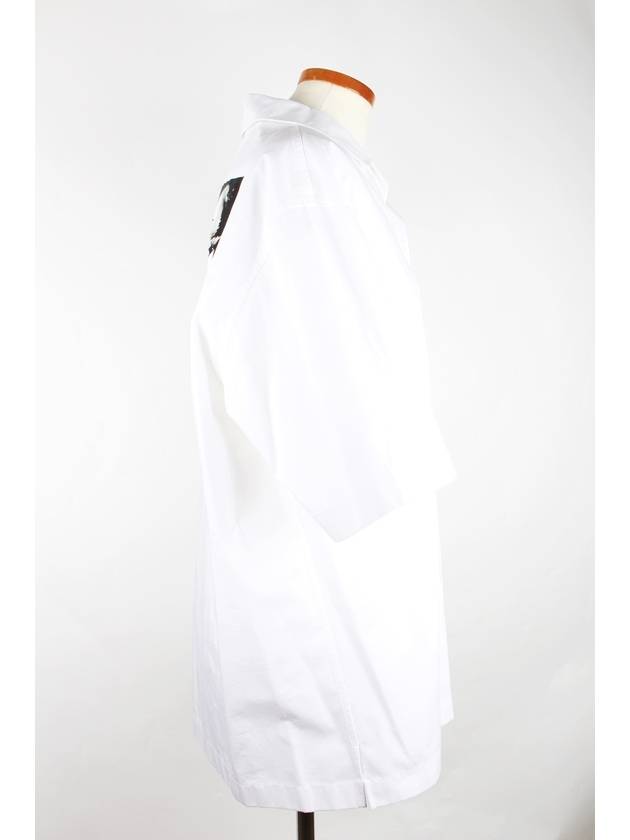 Back logo short sleeve shirt L 105 - OFF WHITE - BALAAN 4