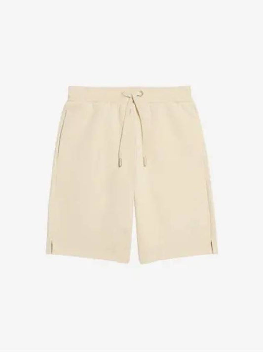 Small Heart Logo Drawstring Shorts Beige - AMI - BALAAN 2