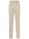 Lace Sure Fit Cotton Straight Pants Light Beige - BRUNELLO CUCINELLI - BALAAN 3