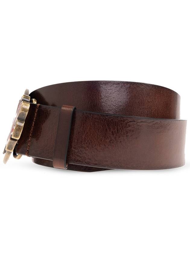 Gothic Logo Buckle Leather Belt BEM055212900001 - DSQUARED2 - BALAAN 4