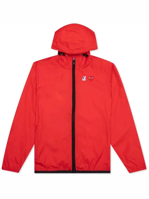 Small Heart Wappen Windbreaker Red - COMME DES GARCONS - BALAAN 3