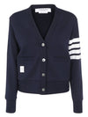 4-Bar Loopback Jersey Cardigan Navy - THOM BROWNE - BALAAN 2