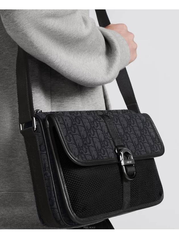 Oblique Jacquard 8 Messenger Bag Black - DIOR - BALAAN 4