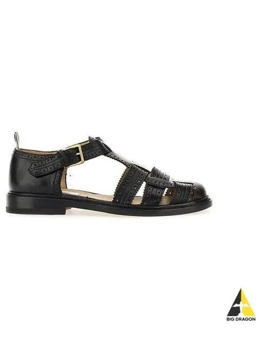 Women s Fisherman Sandals Black FFF150A 05584 - THOM BROWNE - BALAAN 1