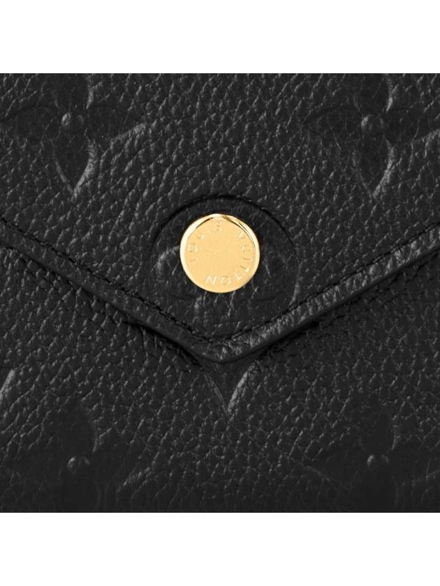 Victorine Monogram Empreinte Half Wallet Black - LOUIS VUITTON - BALAAN 7