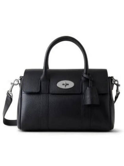 Bayswater Shine Leather Tote Bag Black - MULBERRY - BALAAN 2