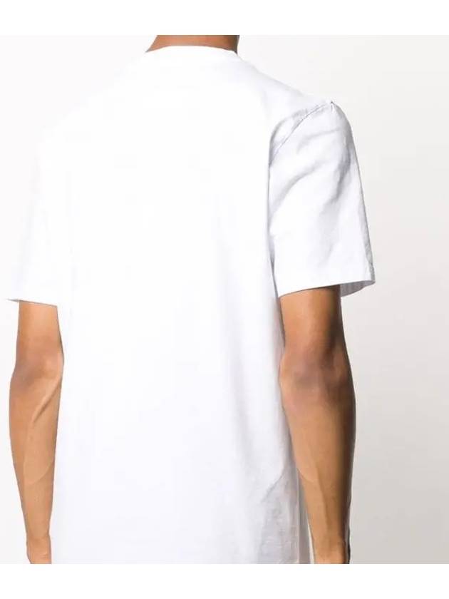 Men's Back Stitch Round Neck Short Sleeve T-Shirt White - MAISON MARGIELA - BALAAN 6