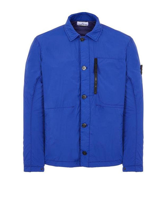 Skin Touch Nylon Garment Dyed Jacket Blue - STONE ISLAND - BALAAN 1