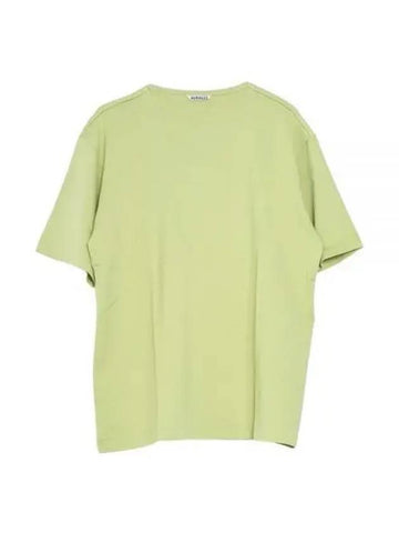 24 LUSTER PLAITING NARROW BOAT NECK TEE LIGHT GREEN A24SP03GT plating t shirt - AURALEE - BALAAN 1