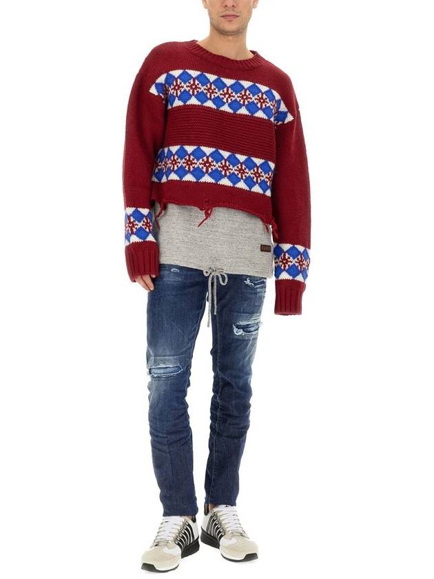 FW23 Hybrid Sweater S71HA1224 S18308 - DSQUARED2 - BALAAN 3