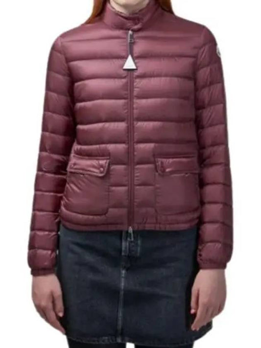 Lance logo patch short down jacket burgundy - MONCLER - BALAAN 2