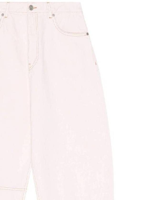 Overdyed Denim Stary Jeans Chalk Pink - GANNI - BALAAN 3