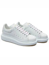 Oversized Leather Low Top Sneakers White - ALEXANDER MCQUEEN - BALAAN 2