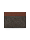 Monogram Card Wallet Brown - SAINT LAURENT - BALAAN 3