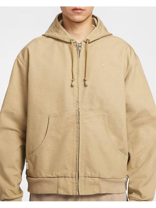 Life Logo Zip-Up Hoodie Beige - NIKE - BALAAN 2