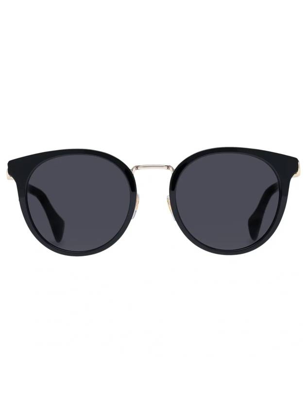 Eyewear GG Logo Round Sunglasses Grey Black - GUCCI - BALAAN 1