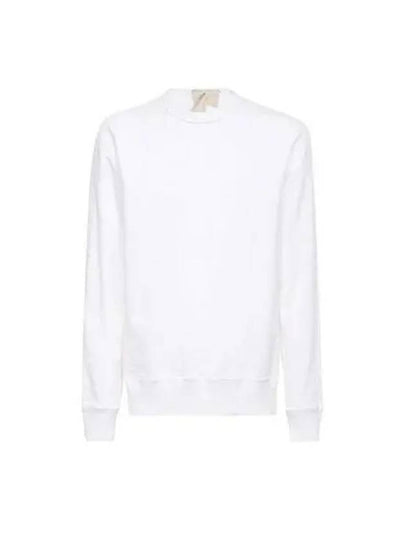 Men's Logo Patch Cotton Sweatshirt White - TEN C - BALAAN 2