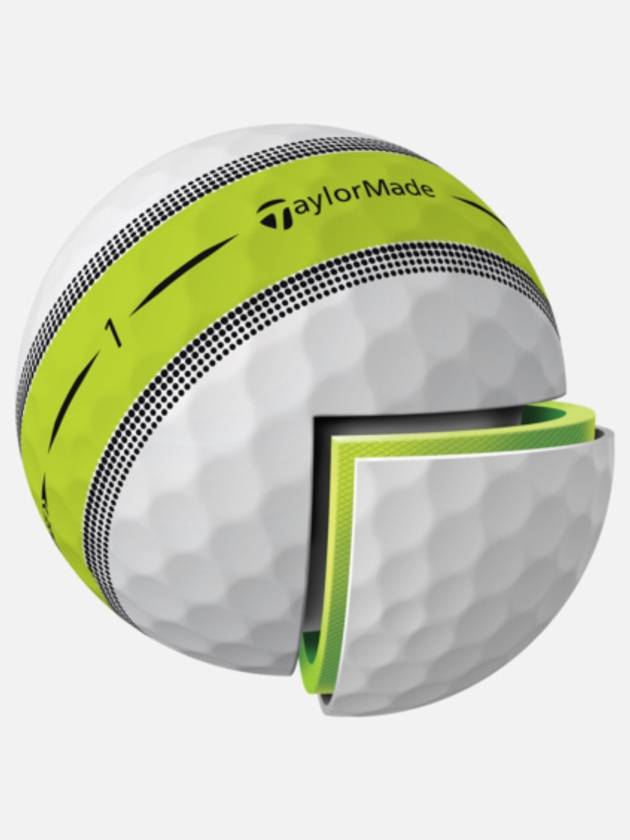 Tour Response Striped 3 Piece 12 Ball Set Golf Ball Free Printing - TAYLORMADE - BALAAN 5