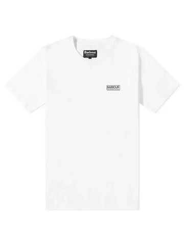 Men's Small Logo Essential Short Sleeve T-Shirt White - BARBOUR - BALAAN 1